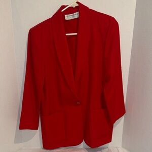 Chic Red Women's Blazer